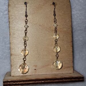 Crystal Rock Dangle Earrings
